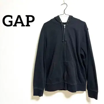 GAP 갭 지퍼 후드티 블랙