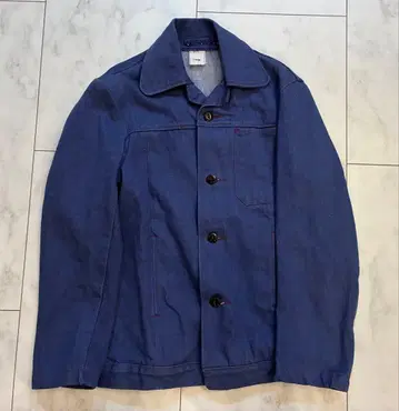 영국 죄수복 자켓 데님 70년대 S 사이즈 유로 빈티지 82cm