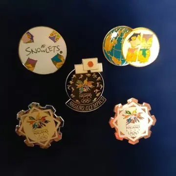 나가노 올림픽 핀 배지 5개 세트