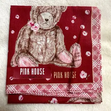 핑크하우스 손수건 테디베어 곰 pinkhouse 대형 손수건