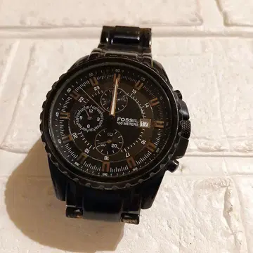FOSSIL 크로노그래프 블랙 손목시계