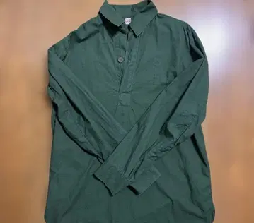 스웨덴군 슬리핑 셔츠 그랑파 셔츠 그린 긴팔 그린 컬러 밀리터리
