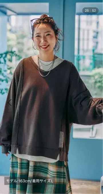 니코앤드 [be with M] 미사요 와플 피그 풀오버