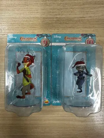 디즈니 크리스마스 피규어 세트 9&10