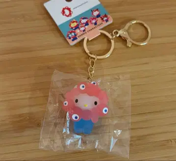 산리오 콜라보 미야쿠미야쿠 입체 마스코트 클리어 헬로키티