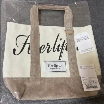 herlipto 미니토트 토트백 아이보리 화이트