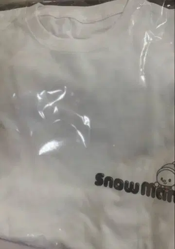 [미사용 새상품] SnowMan T셔츠 로고Ver. Snow World
