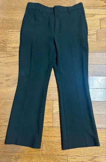 Deuxieme Classe 블랙 밑단 플레어 팬츠