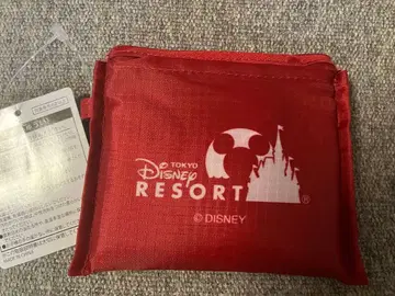 도쿄 디즈니 리조트 빨간색 에코백 쇼핑백