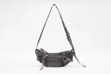 마틴킴 데님 숄더백 블랙