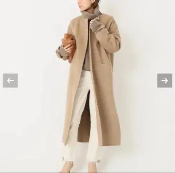 Deuxieme Classe victorian 리버 롱 노카라 코트