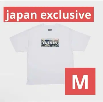 oasis 티셔츠 M 사이즈 화이트 파도 오아시스