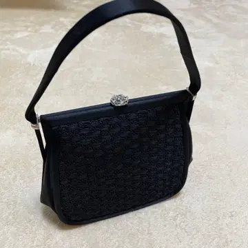 포멀 백 블랙 뜨개질 디자인