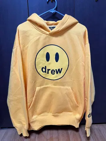 drew house 스마일리 페이스 후드티 M