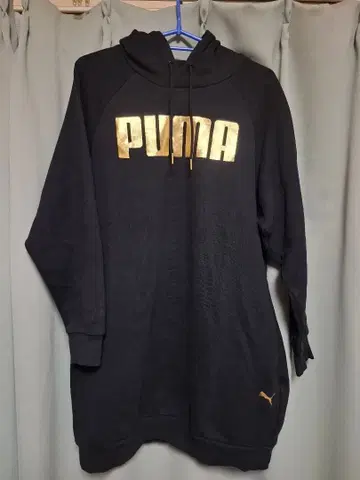 PUMA 후드 부착 롱 후드티