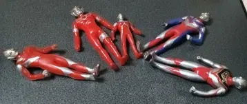 울트라맨 피규어 소프트 비닐 5체 세트 당시 물품 가이아 티가 아스트라