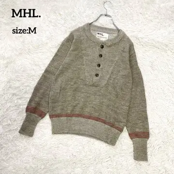 MHL. 마가렛호웰 코튼 울 니트 베이지 M