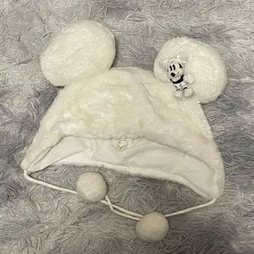 팬캡 미키 화이트 봉제 인형 포함 디즈니