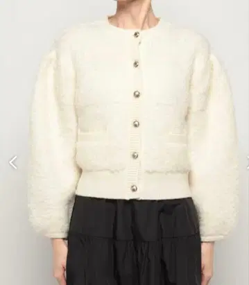 새상품 알아바일 부클레 턱 슬리브 가디건