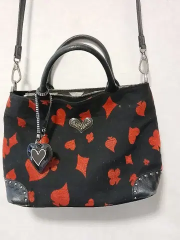 싱크비 숄더백 블랙/레드