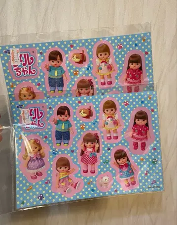 미사용 새상품 멜짱 스티커 시트 2장 세트 빌리지 반가드 콜라보