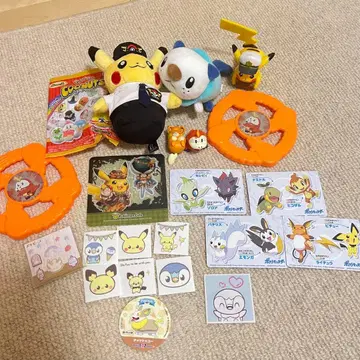 포켓몬 봉제 인형 스티커 완구 세트