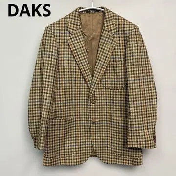 DAKS 테일러드 자켓 체크 블레이저 남성용 코트