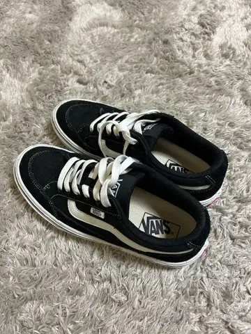 VANS 블랙/화이트 스니커즈 FALKEN 24.5cm