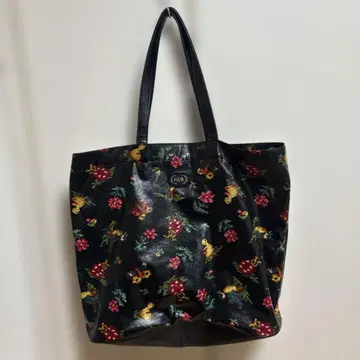 페이러 꽃무늬 토트백 블랙