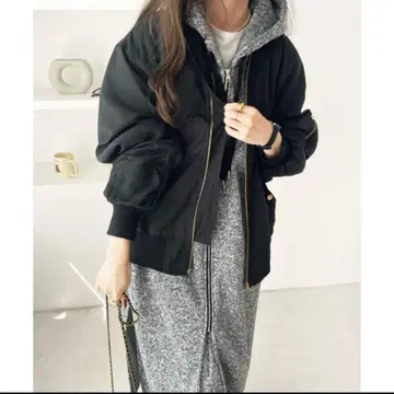 속기모 롱 후드티 코트