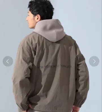 카키 맨해튼 포대지 프론트 포켓 부착 아우터