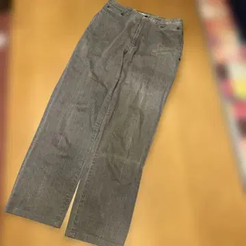 Mademoiselle NON NON 모스그린 와이드 팬츠 38