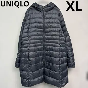 유니클로 울트라 라이트 다운 XL 롱 코트 블랙