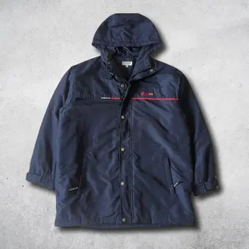 90s Kaepa 충전솜 나일론 자켓 네이비 LL 방한 후드 부착