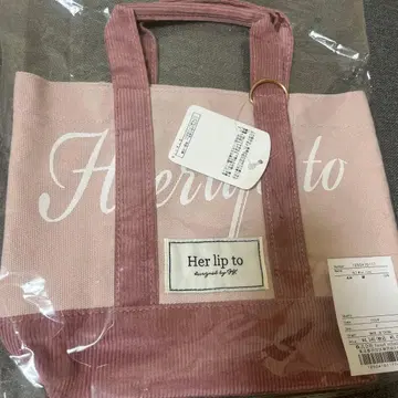herlipto 미니토트 토트백 로즈 핑크