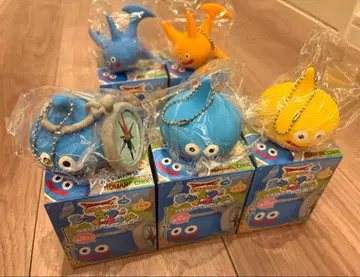 드래곤 퀘스트 드래곤 퀘스트 입체 실리콘 몬스터 키링 세미 컴프 5개