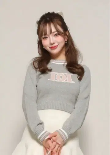 다리치 레트로 DD 로고 니트탑