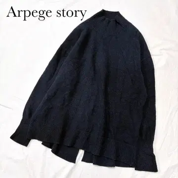 아르페쥬 스토리 울 캐시미어 니트 하이넥 오버 사이즈