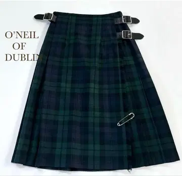 스테디셀러 인기*컨디션 최상*오닐 오브 더블린 퀼트 랩스커트 블랙워치