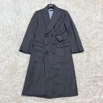 컨디션 최상 DSQUARED 2 체스터 코트 더블 울 스트라이프