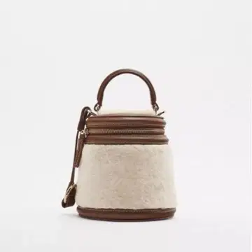 ZARA 인조 모피 핸드백