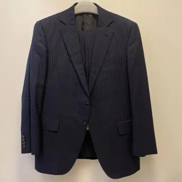 gotairiku 네이비 스트라이프 비즈니스 정장