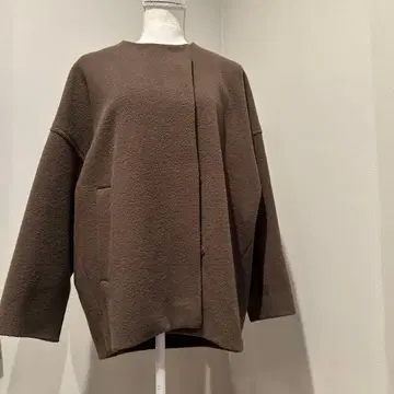 노카라 코트 38 브라운