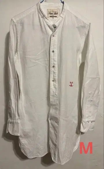 HaverSack 밴드 카라 셔츠 화이트 M 면 100