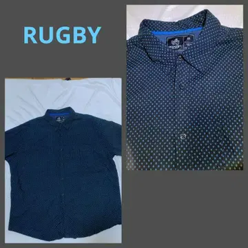 해외 구제 의류 RUGBY UNIVERSITY 반팔 셔츠 2X 새상품급