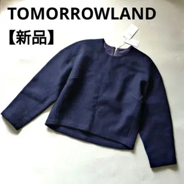 [ 새상품 ] Ballsey 보르지 압축 울 풀오버 36 네이비