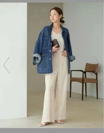 plage 플라주 커버올 데님 자켓