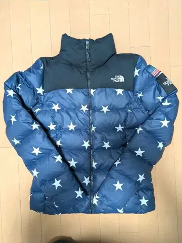 레어 THE NORTH FACE 스타 패턴 눕시 다운 자켓 XS 사이즈