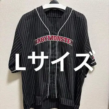 BABYMONSTER 유니폼 베이스볼 셔츠 L 사이즈 블랙