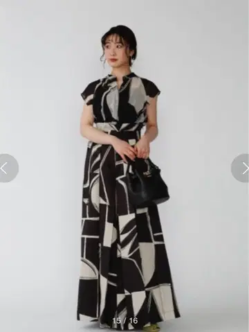 LILYBROWN 릴리 브라운 추상 와이드 팬츠